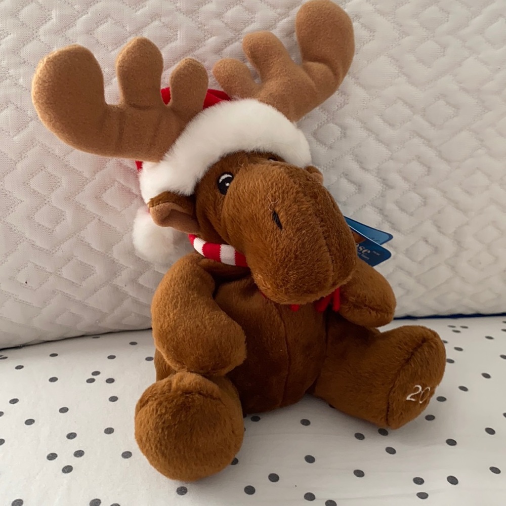 “Kris Moose” stuffed animal